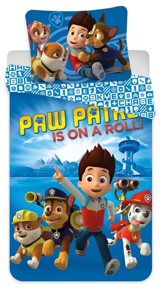 Biancheria Da Letto Paw Patrol - Copripiumino 135x200 Cm E