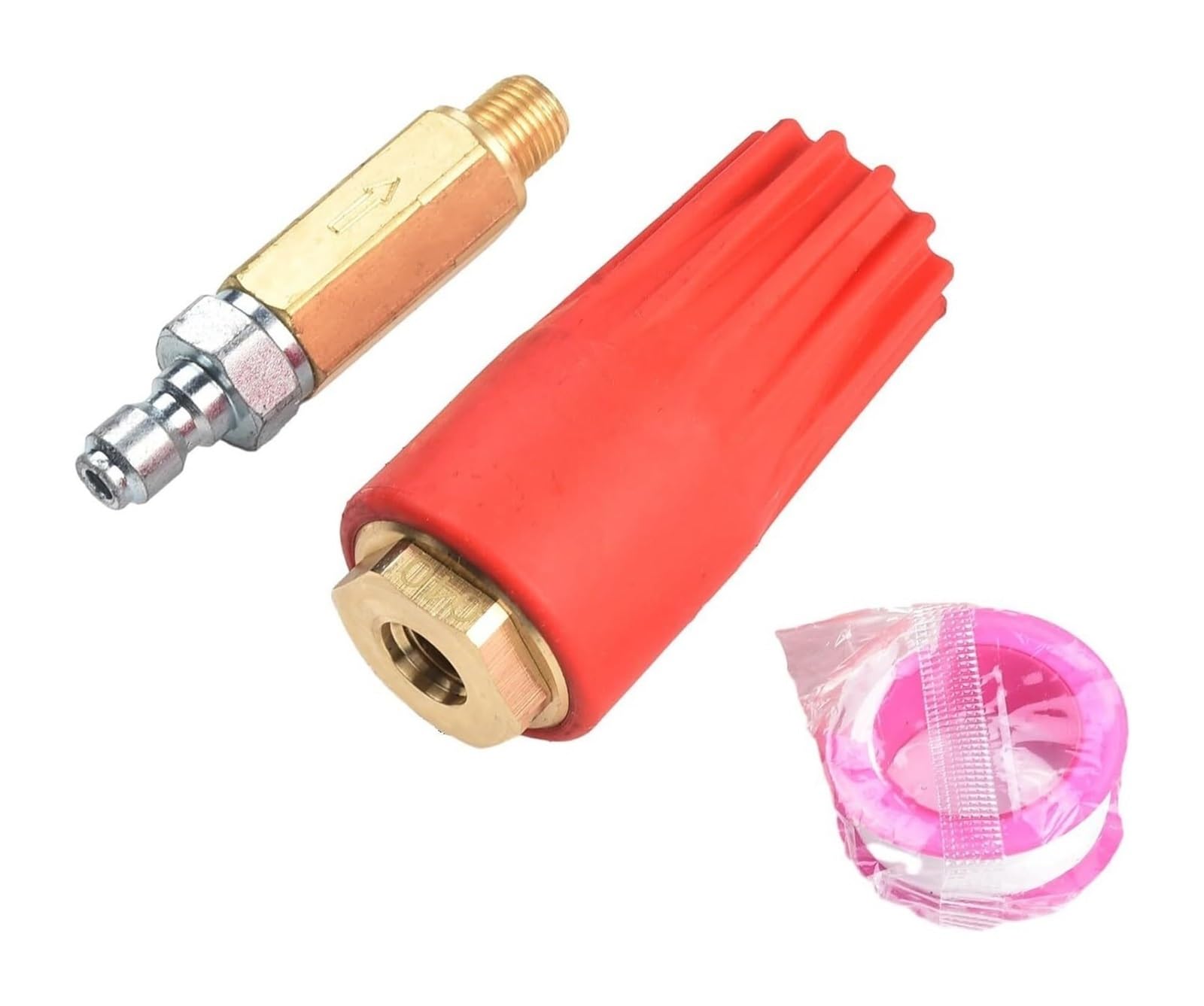 Ugello di pulizia turbo rotante da 5100 PSI | Connessione rapida da 1/4 filtro dell'acqua integrato