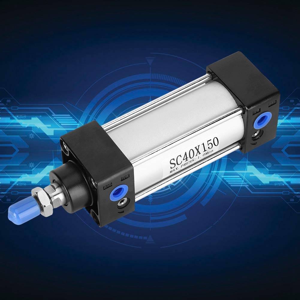 Air Cylinder, SC40 Air Pneumatic Cylinder Double Acting, 25mm, 50mm, 75mm, 100mm, 125mm, 150mm, 175mm, 200mm Stroke Air Cylinder Double Action (optional stroke)(SC40X150) — Amazon image 8