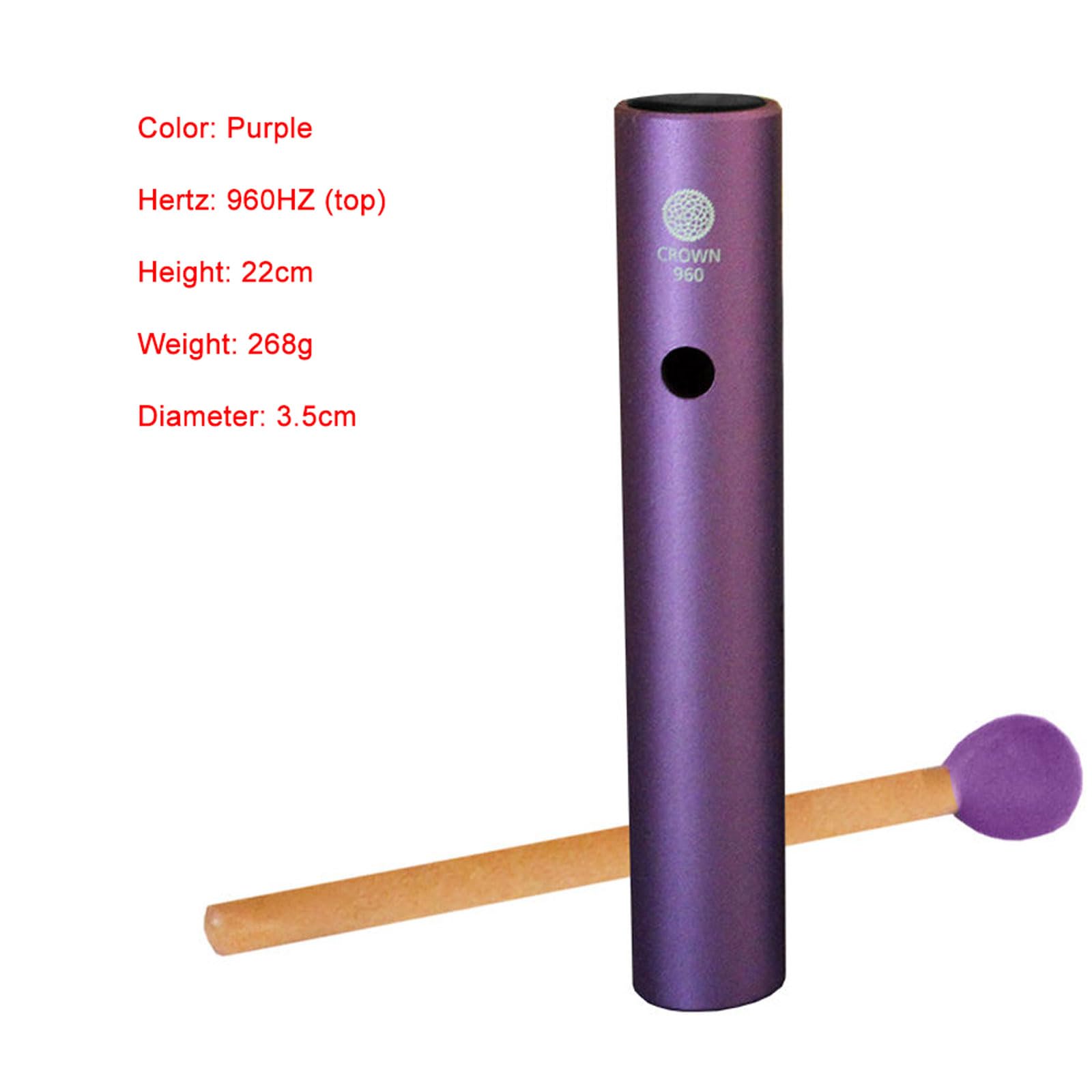 Professionelle Percussion-Instrumente, bunte Wah Pfeife für frühkindliche Bildung, Unterhaltung, Yoga, 512 Hz - 960 Hz Reichweite