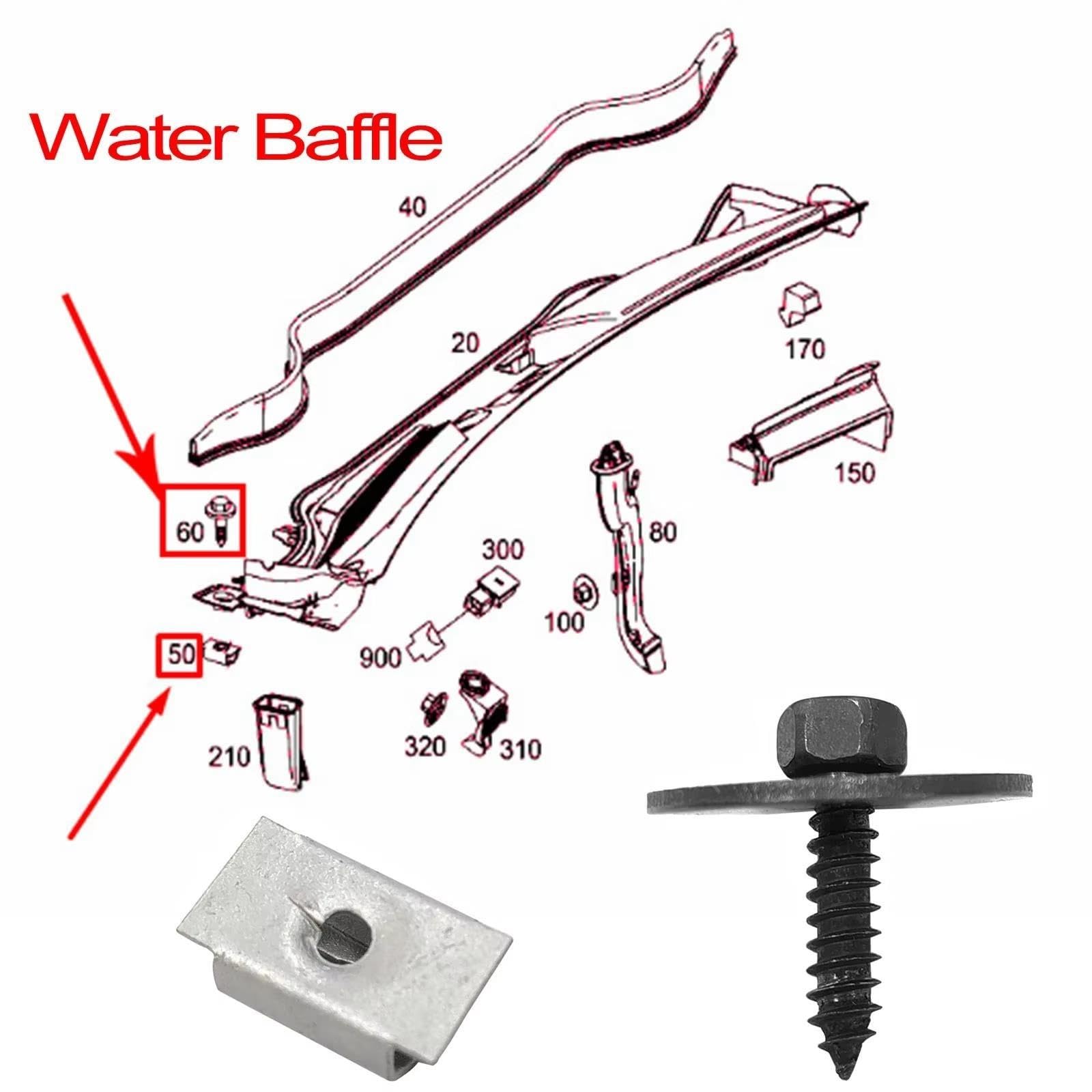Véhicules Vis D'Aile Carrosserie Pour Benz Pour Classe CLS W219 2006-2011