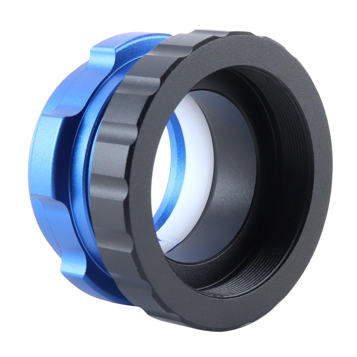 Adaptateur d'oculaire pour télescope, adaptateur d'interface de verrouillage coaxial M42 vers 1,25 pouce, accessoire d'astrophotographie en alliage d'aluminium (bleu)