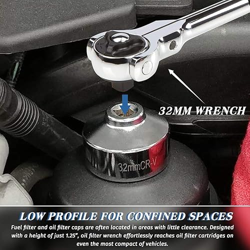 Miniatura 4 de Enchufe resistente de 6 puntos de 1.260in para GM, Volkswagen, Pontiac Chevrolet, Saturn, Pontiac, Saab y todos con tapas de filtro de aceite de