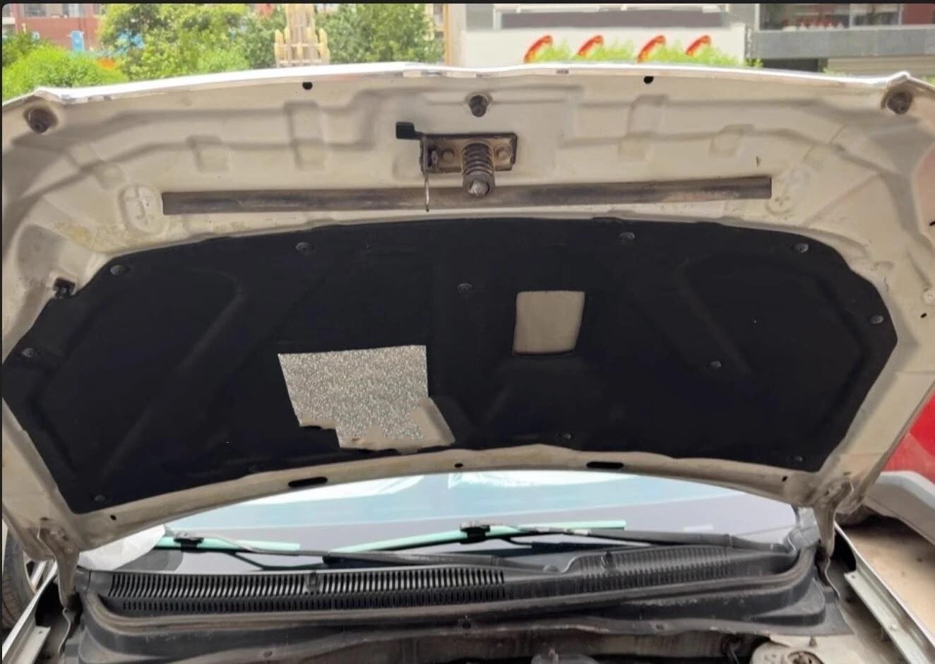 Cárter de aceite Apto con acento 2006-2012 transmisión automática Cárter | Aislamiento acústico y térmico de algodón, cubierta de almohadilla con cortafuegos del motor, amortiguador de ruido