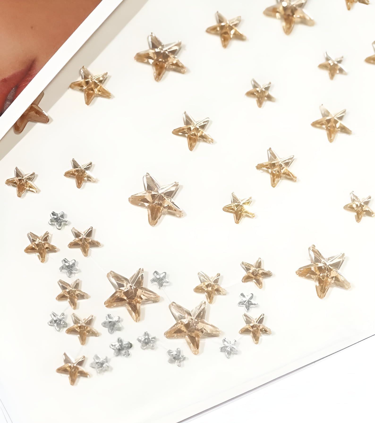 Amazon.com : Rebel Crystal Self-Adhesive Star Face Gems Jewels Stickers ...