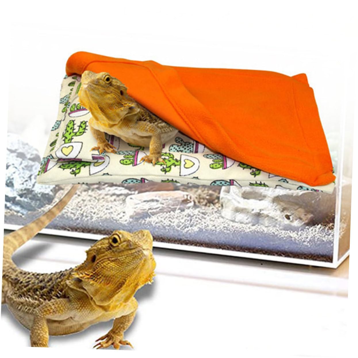 Beaupretty 3piezas Cama Calentadora para Reptiles y Pequeños Roedores Cama De Lija y Resistente para Cobayas y Hámsters Nido Portátil y Práctico para Mascotas Interiores
