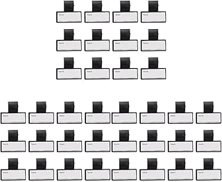 Beavorty 3 Sets 12pcs Stethoscope Marker Doctor Badge Holder Name Clips Stethoscope Identification Clip Doctor Badge reels Stethoscope id Charm abs Plastic Label Card Multipurpose