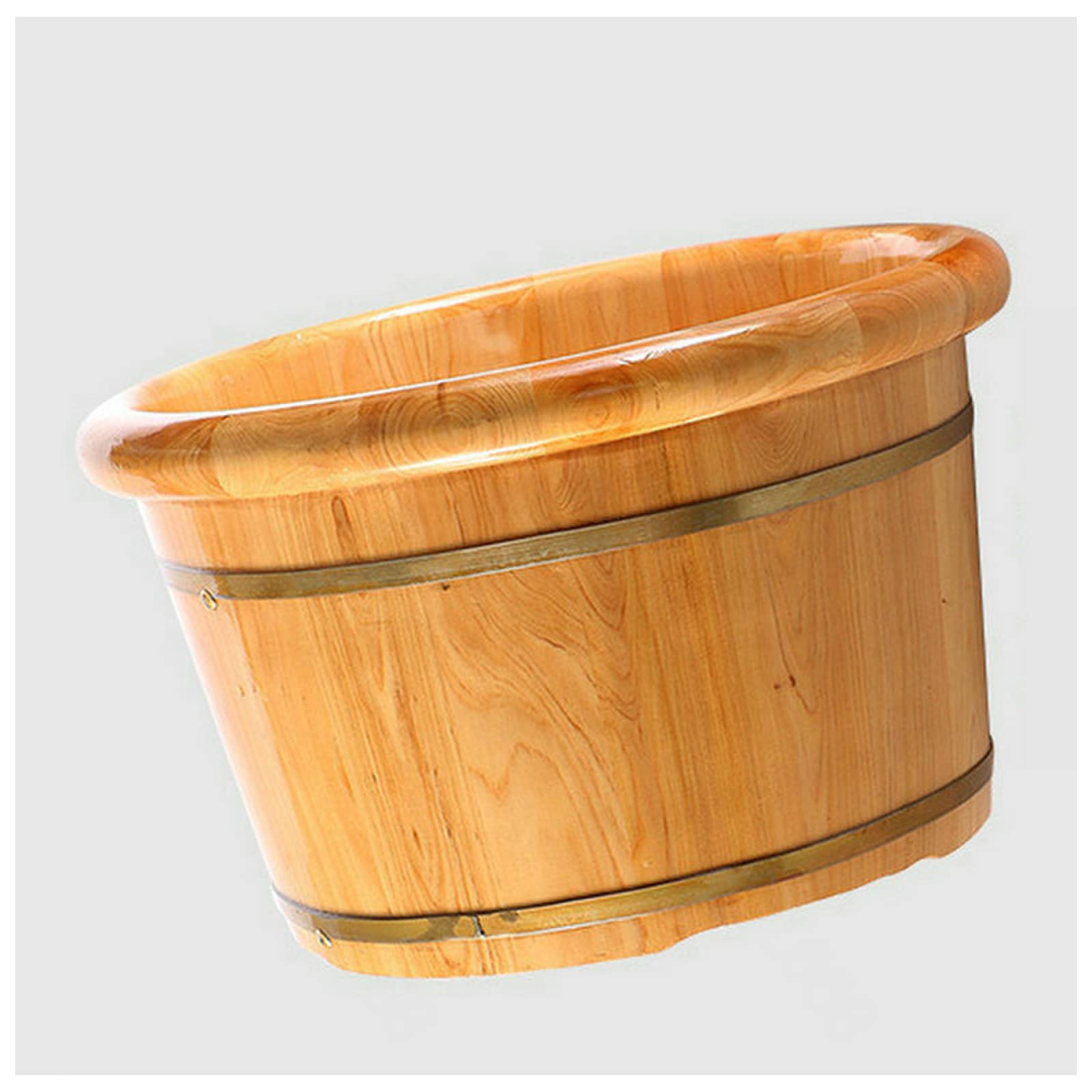 Bacinella Pediluvio Legno Realizzato A Mano per Un Isolamento Duraturo Pediluvio Piedi Professionale,Confortevole Idromassaggio Plantare Perfetto per Bagnare I Piedi