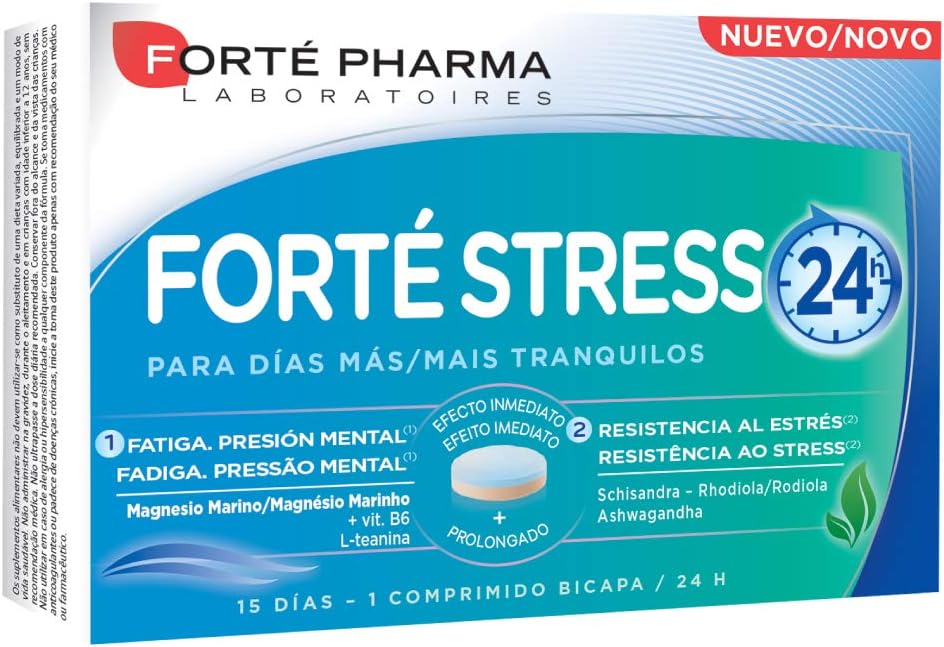Para que los Días Sean más Tranquilos. FORTÉ STRESS 24 H, 15 Comprimidos - Forté Pharma