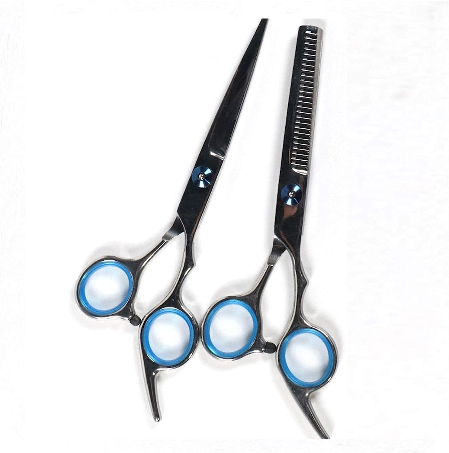 Kit Forbici Per Taglio Capelli 6,0 Pollici Forbici Da Parrucchiere Professionali In Acciaio Inossidabile Bianco Forbici Da Parrucchiere Taglio Piatto Forbici Per Denti Diradamento Frangia Taglio Di