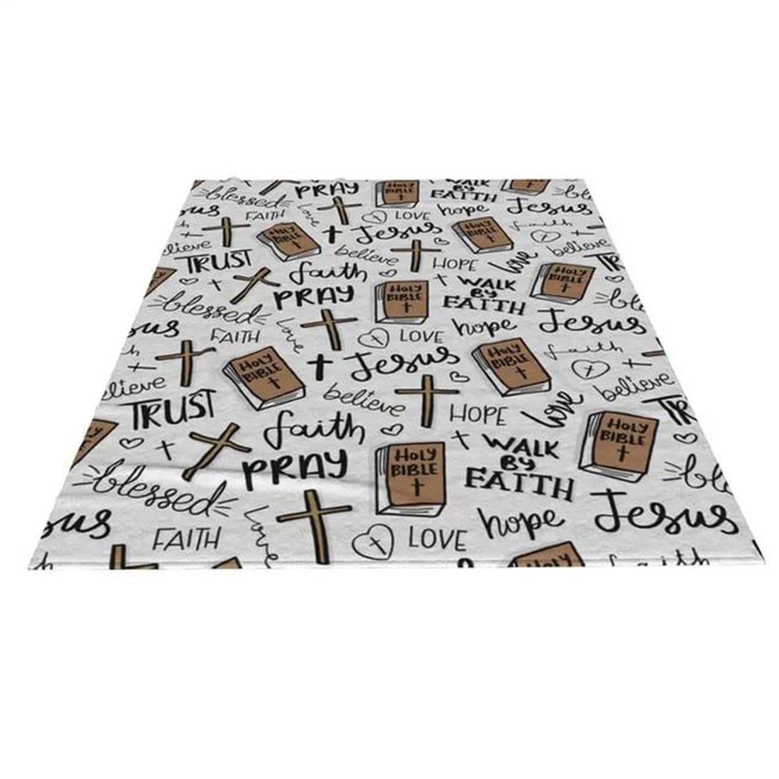 Couverture Jésus fournitures religieuses plaid chrétien pour intérieur et extérieur