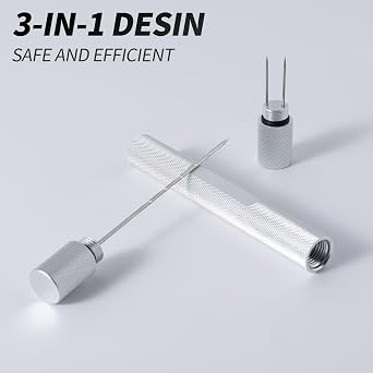 Goshentech Punch Tool Set,Ventilator Needle,Draw Enhancer Tool Needle(Silver)