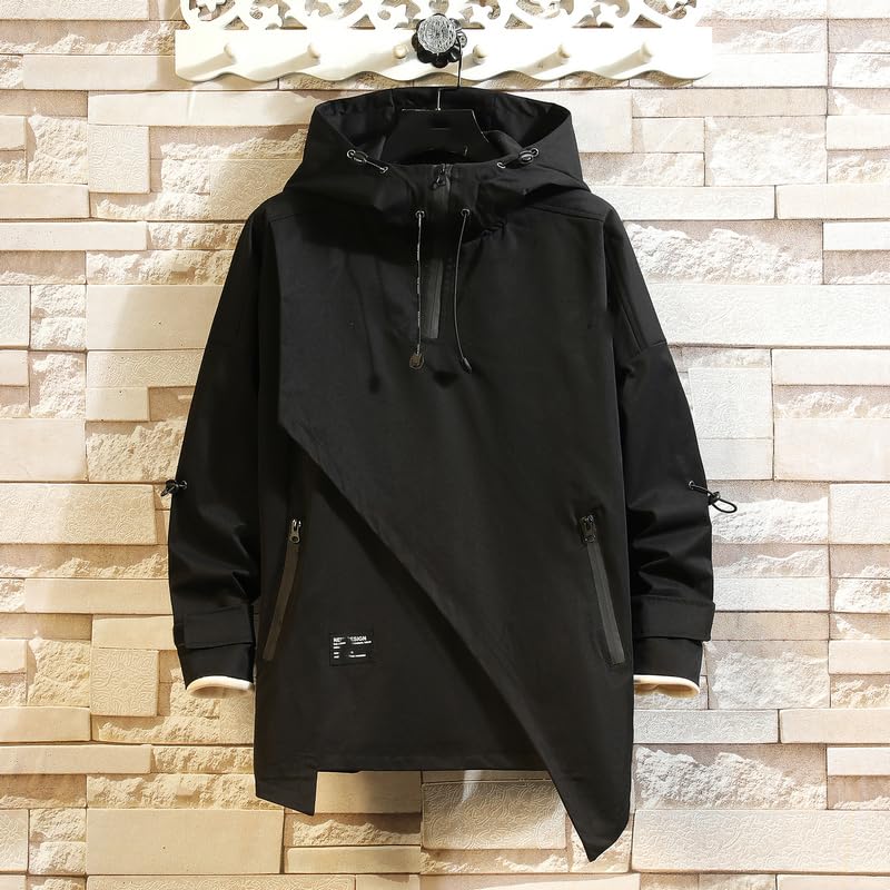 Xingfenly Autumn Jackets And Coats Multi Pockets Hooded Youth Tops Clothes -2