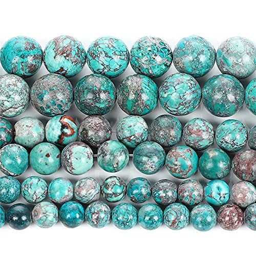 Perles en pierre naturelle bleue empereur turquoise fabrication de bijoux 10mm