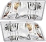 For Ford Crown Victoria Headlights Lamps Set 1998 1999 2000 2001 2002 2003 2004 2005 2006 2007 2008 2009 2010 2011 Halogen Driver and Passenger Side