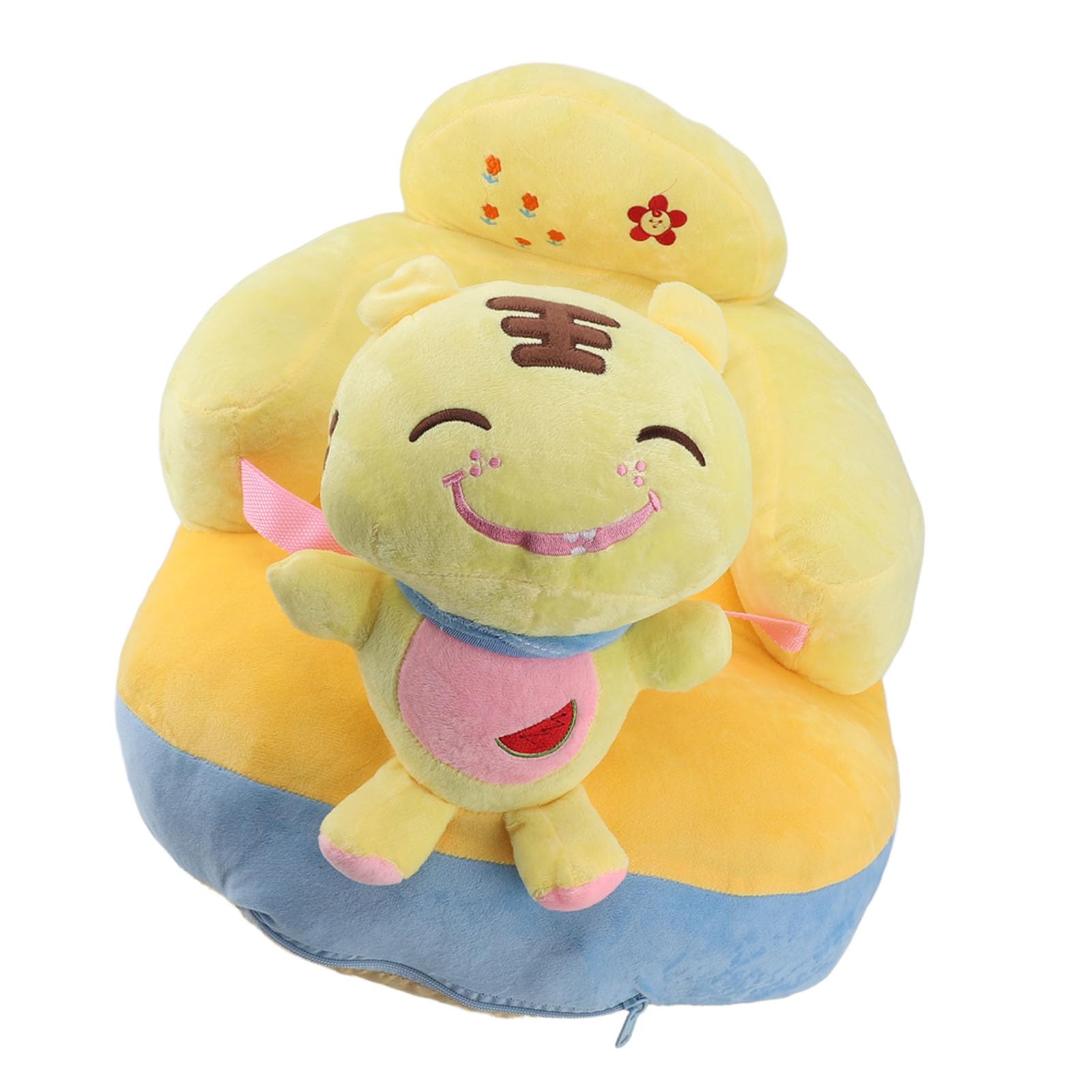 Supporto per Bambini Divano Sedile Morbido Peluche Comode Simpatico Forma di Animale per Imparare a Sedersi il Supporto per Neonati e Bambini in Casa all'aperto (Tigre)