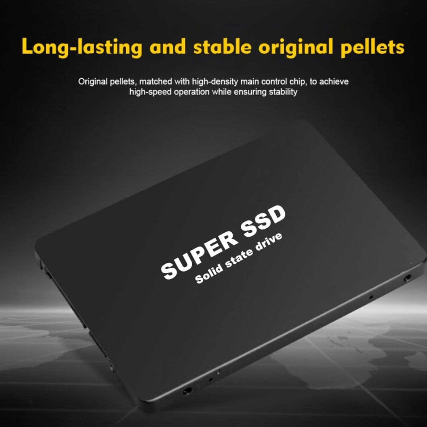 Dysk SSD 1TB/2TB/4TB SATA3 o wysokiej prędkości 2,5-calowy, odpowiedni dla laptopów i komputerów stacjonarnych, z uniwersalną prędkością odczytu do 550MB/s, wbudowaną pamięcią flash 3D NAND, dyski SSD