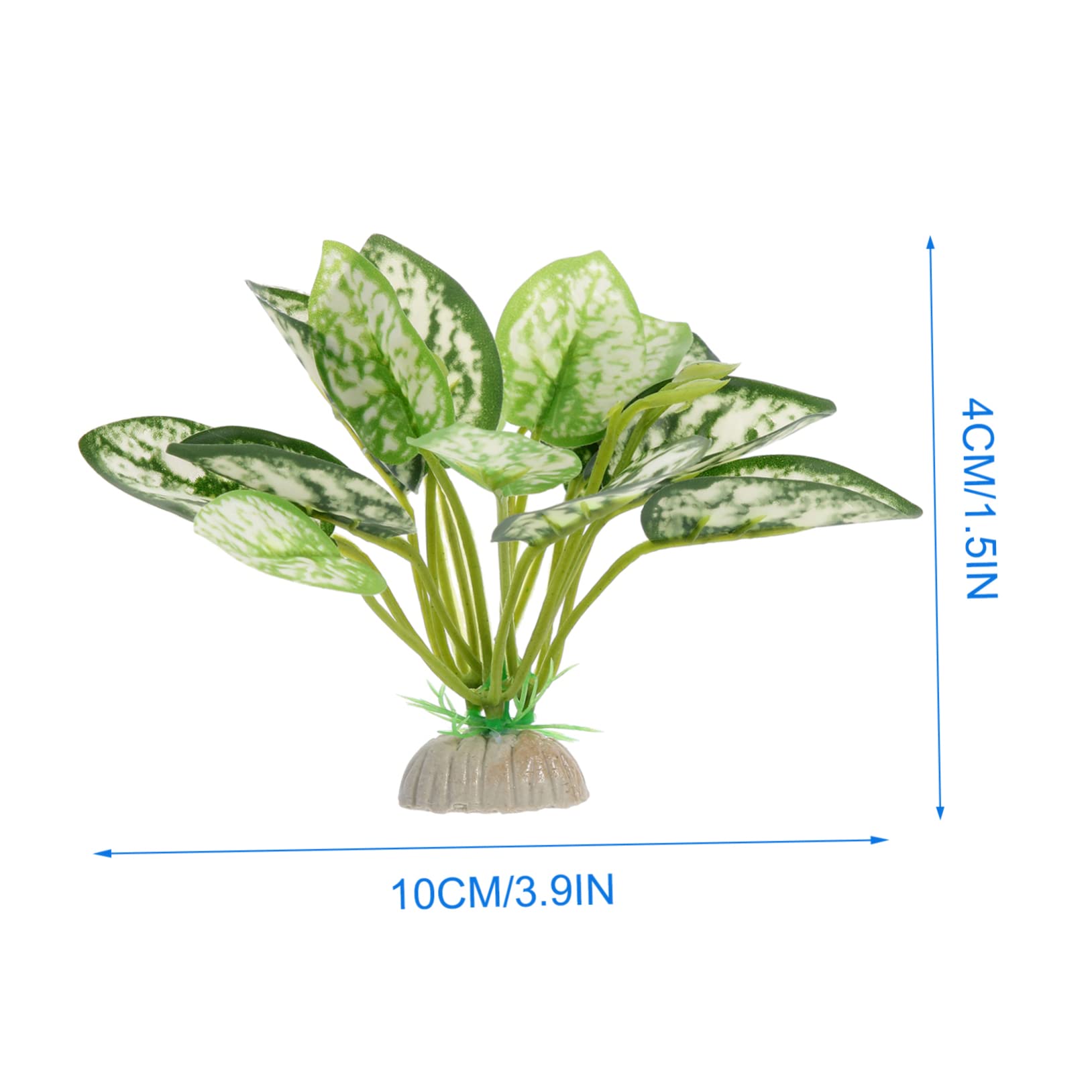 Sosoport 4 Sätze Aquarium Landschaftsbau Wasserpflanzen Dekorationen Für Aquarien Luft Teiche Kunstpflanze Wassergrasdekor Dekorative Aquariumpflanze Plastik Green 6 Stück * 4