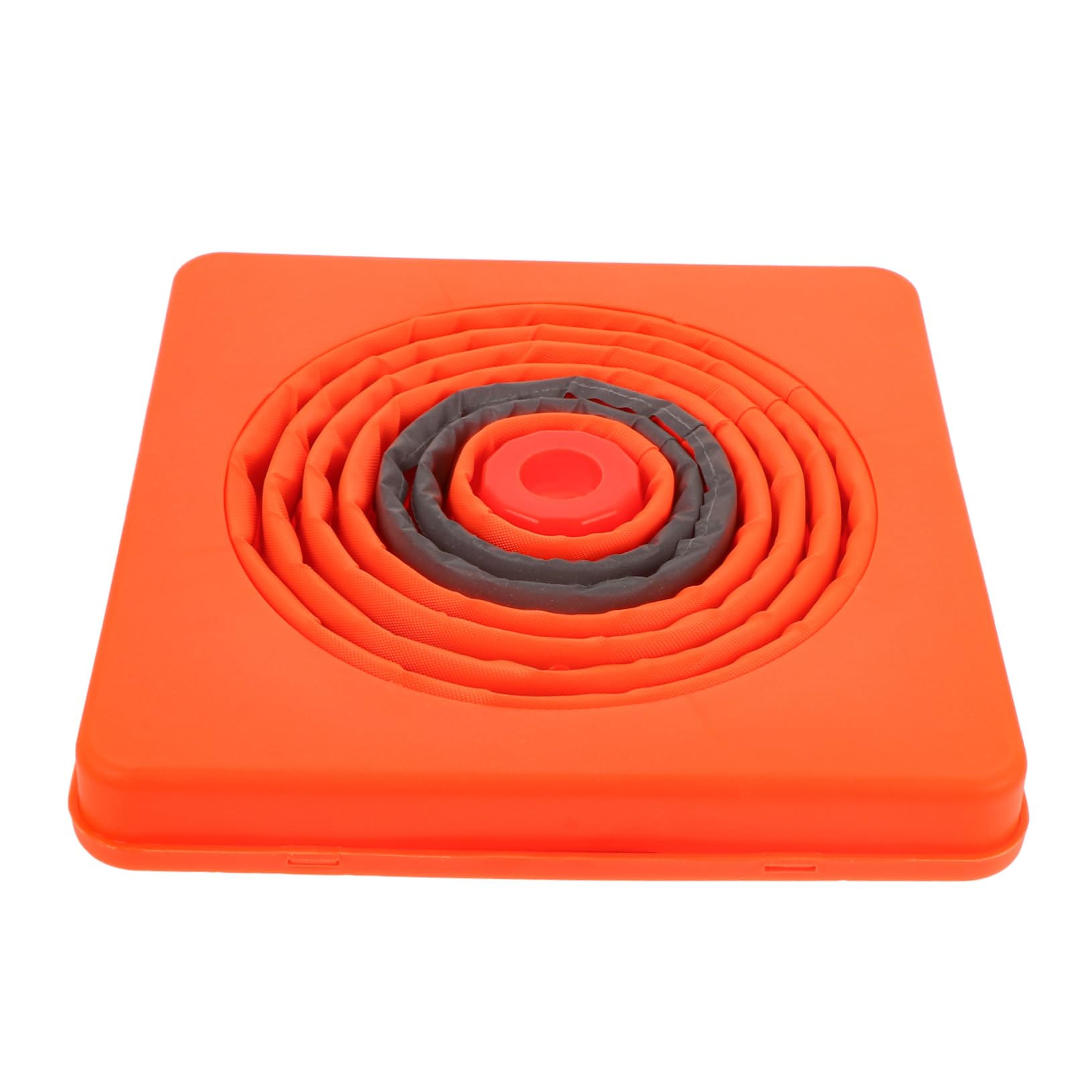Mikikit Lot De 2 Cônes De Signalisation Extensibles 45 Cm Pliables en PP Imperméable Résistant Aux Intempéries pour Sécurité Routière Et Entraînement Sportif