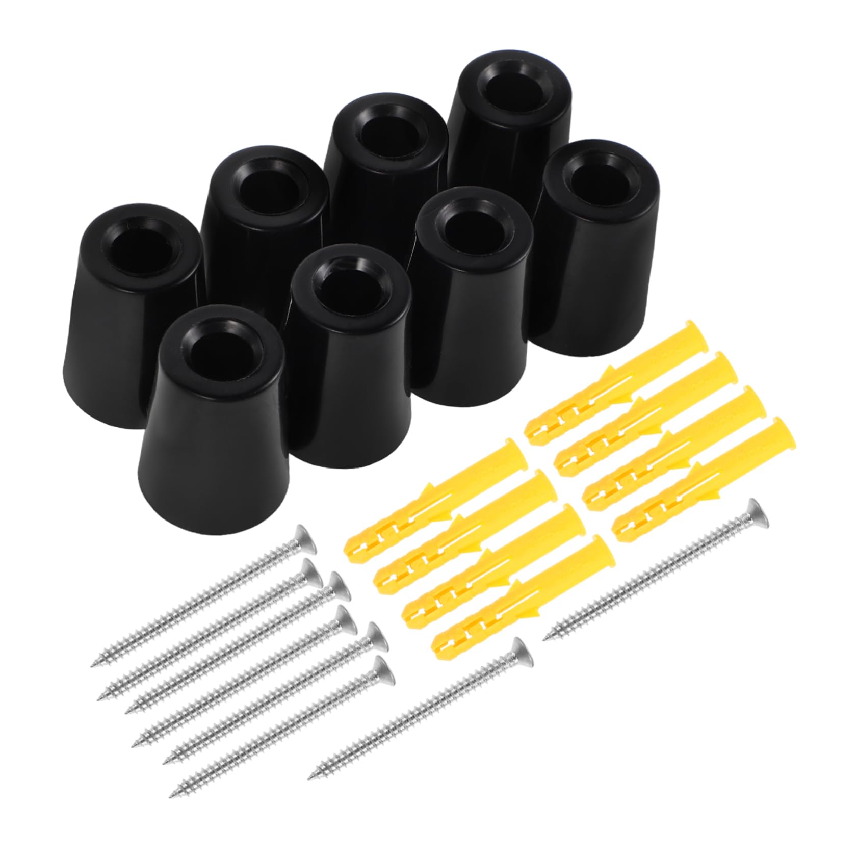 Sosoport 1set Ski Wall Mount Rack Vertical Ski Storage Holder for Wall Secure and Space-efficient and Robust Design Easy to Install