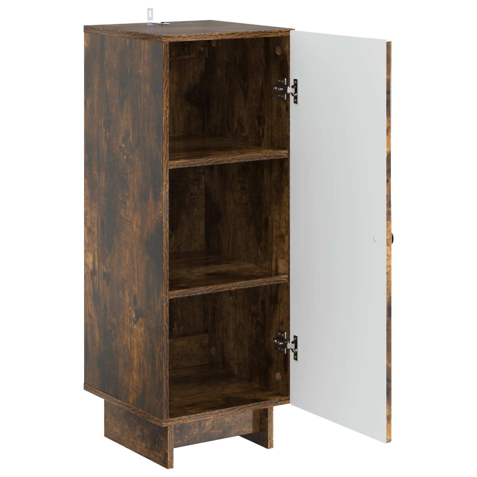 Credenza in rovere affumicato, 33 x 34,5 x 90 cm, in legno
