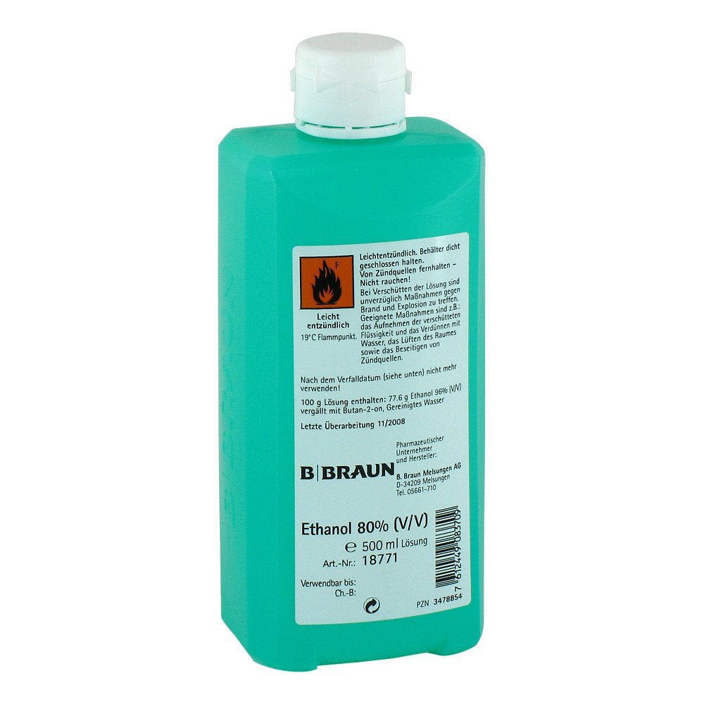 ETHANOL 80% V/V Hyg.Hände 500 ml