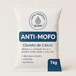 Anti-Mofo Quimivida – Absorvedor de Umidade com Cloreto de Cálcio – Ideal para Closets, Armários, Banheiros e Ambientes Fechados