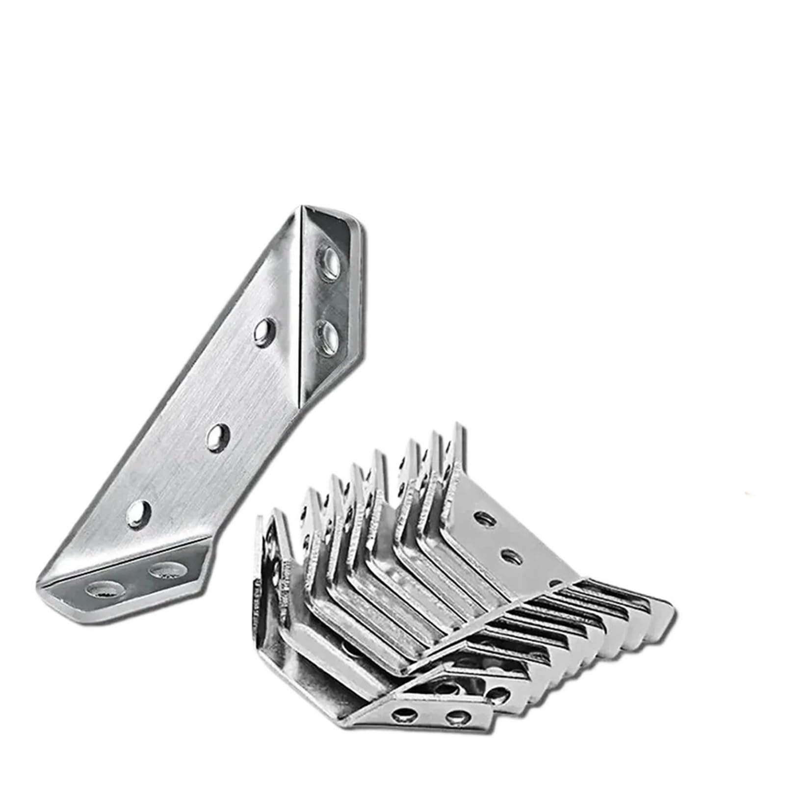 Staffe angolari a 90° in acciaio inossidabile rinforzato | 10/20/40 pezzi, connettori fissi for assemblaggio giunzioni mobili(10PCS)