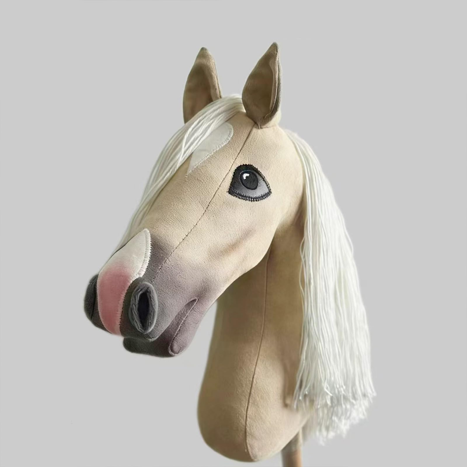 Hobby Horse, Bâton Tête De Cheval Pour Adultes, Accessoire De Déguisement Et Jeu Rôle, Rangement Facile, Cheval À Bascule Avec Manche En Bois, Accessoire Cosplay