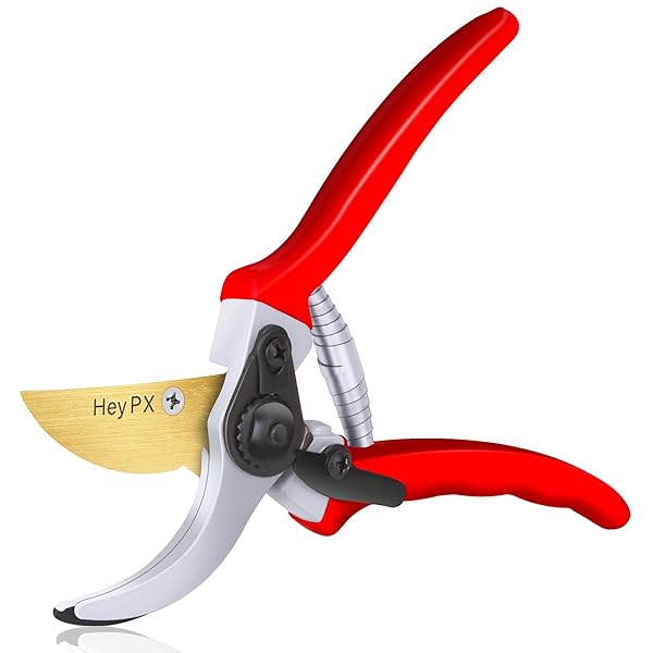 HeyPX Bypass Pruning Shears, 8.5" SK5 Professional Garden Shears, Garden Clippers, Gardening Shears, Garden Scissors, Heavy Duty Handheld Pruning Shears For Gardening