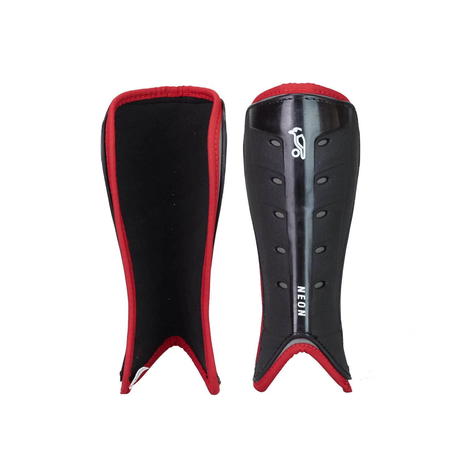KOOKABURRA Neon Hockey Shin Guard,Black,XXS
