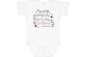 inktastic She Is Fierce Funny Shakespeare Quote Baby Bodysuit
