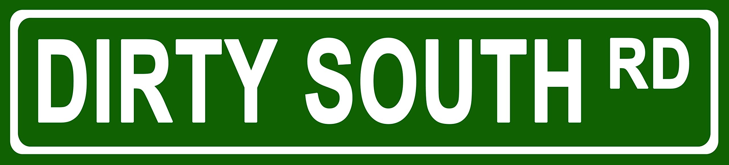 Makoroni - Dirty South Music Aluminum Metal 4x18 inc. Decorative Street and Room Sign