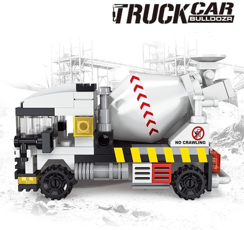 Miniatura 2 de Technology - Juego de construcción de bloques de construcción de camión mezclador de concreto, juguete de construcción compatible con las