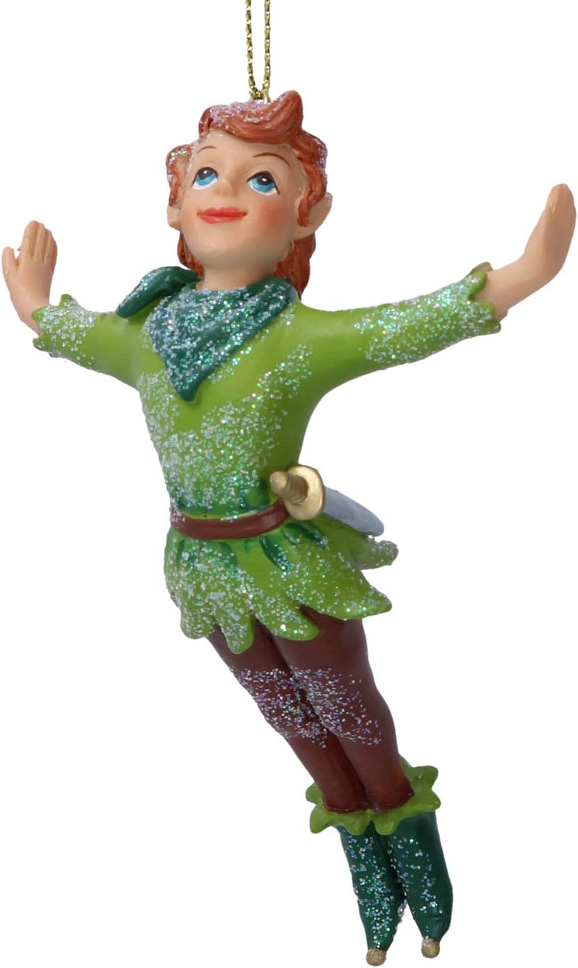 Resin Peter Pan Flying Figurine 11 Centimeter Festive Decoration