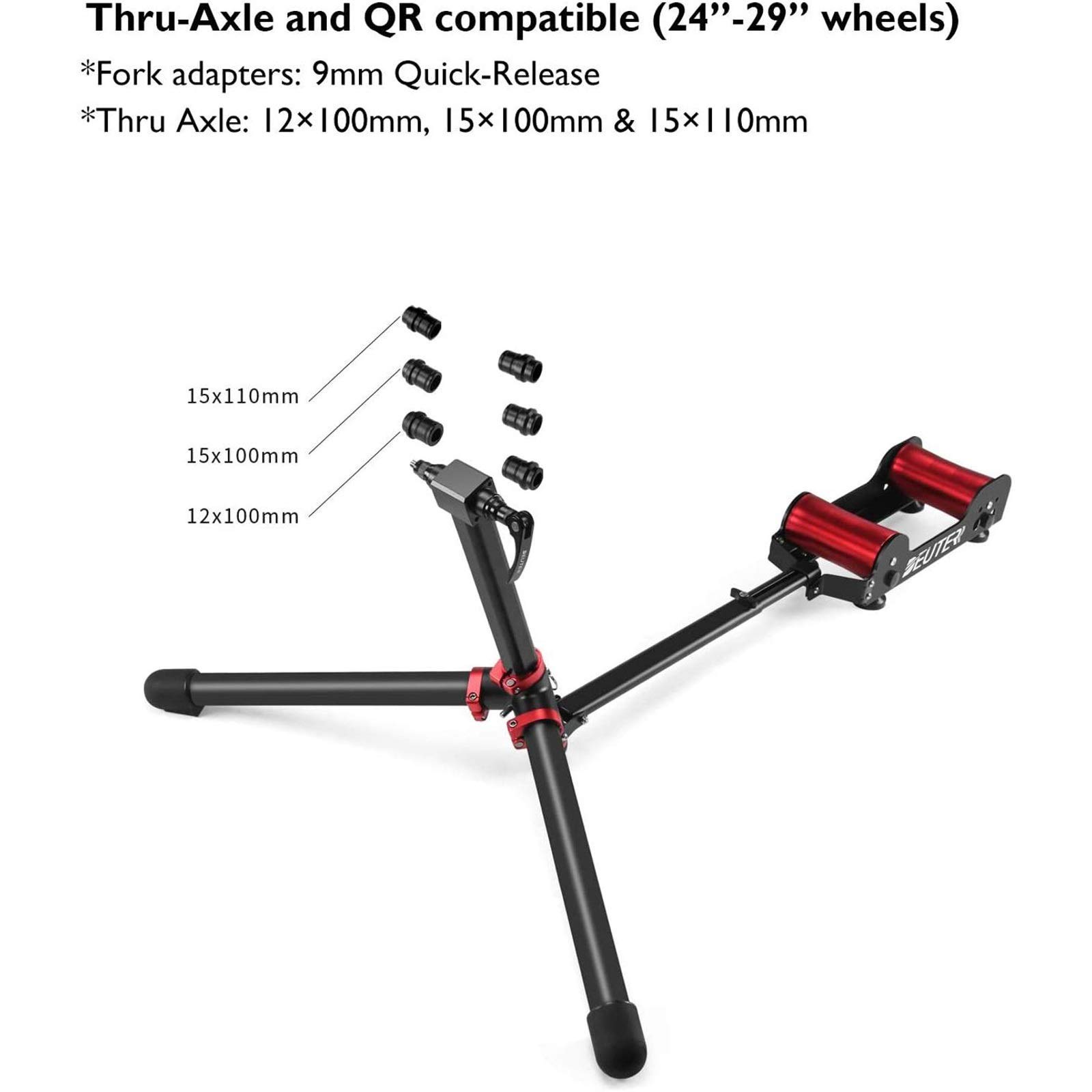 Fahrradtrainer, tragbares stationäres Fahrradtrainer für drinnen und draußen, Fitnessstudio