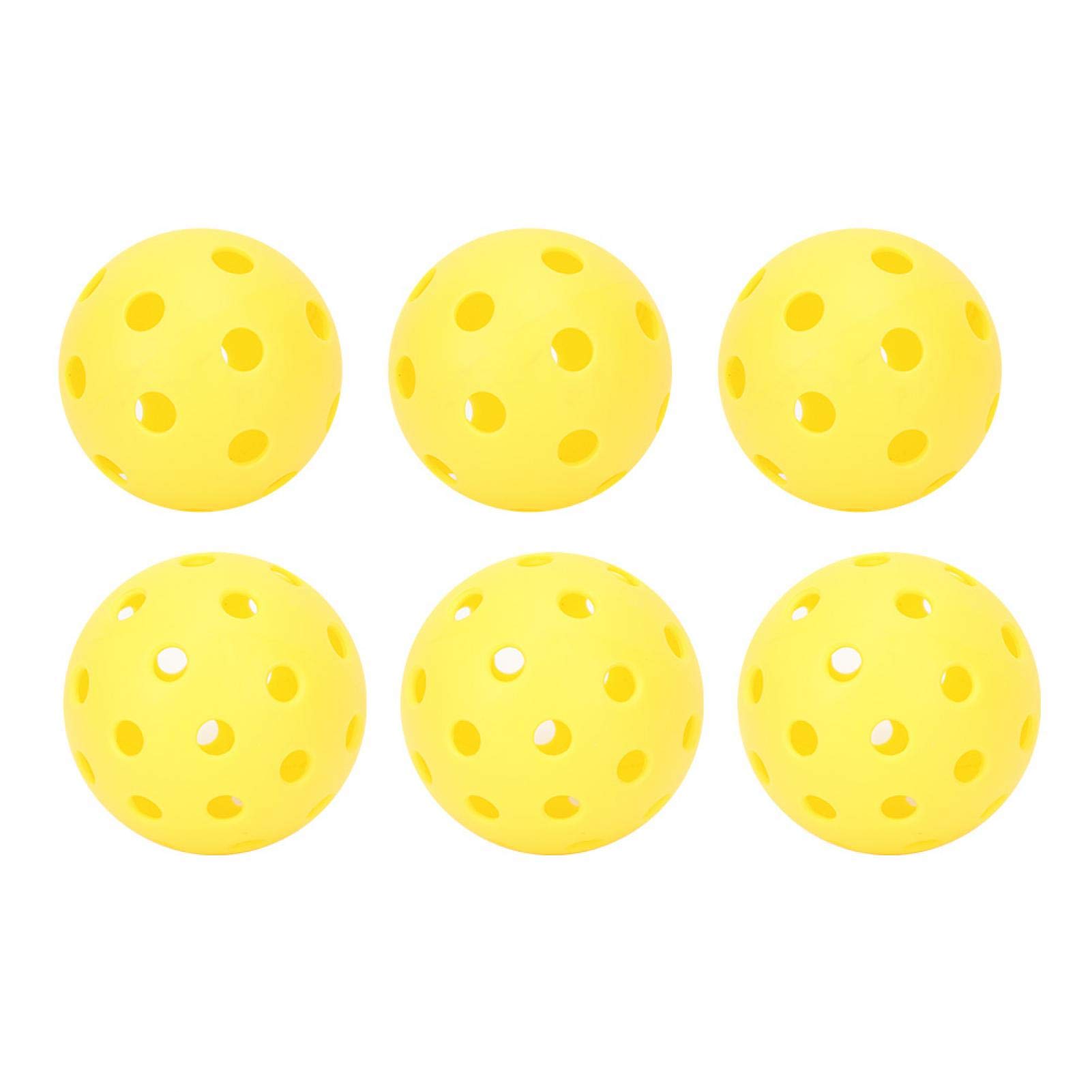 Demeras Piłki Pickleball do użytku wewnątrz i na zewnątrz, ochrona środowiska, PE High Bounce Pickleball z torbą siatkową