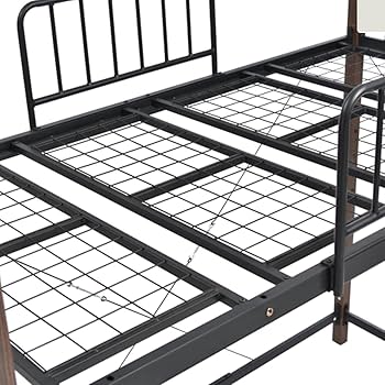 Amazon｜ロフトベッド パイプベッド シングル 耐荷重150kg 高さ