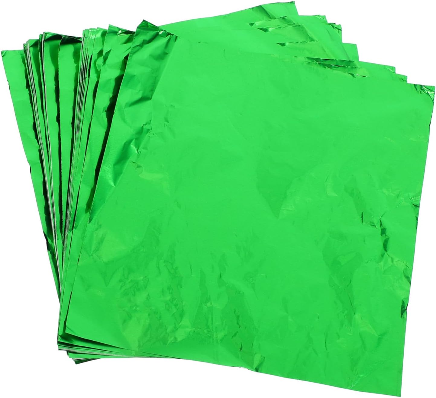 PartyKindom 100pcs Aluminum Foil Candy Wrapper Chocolate Tea Wraps for Home and Shop Bbq Foil with Safe Material