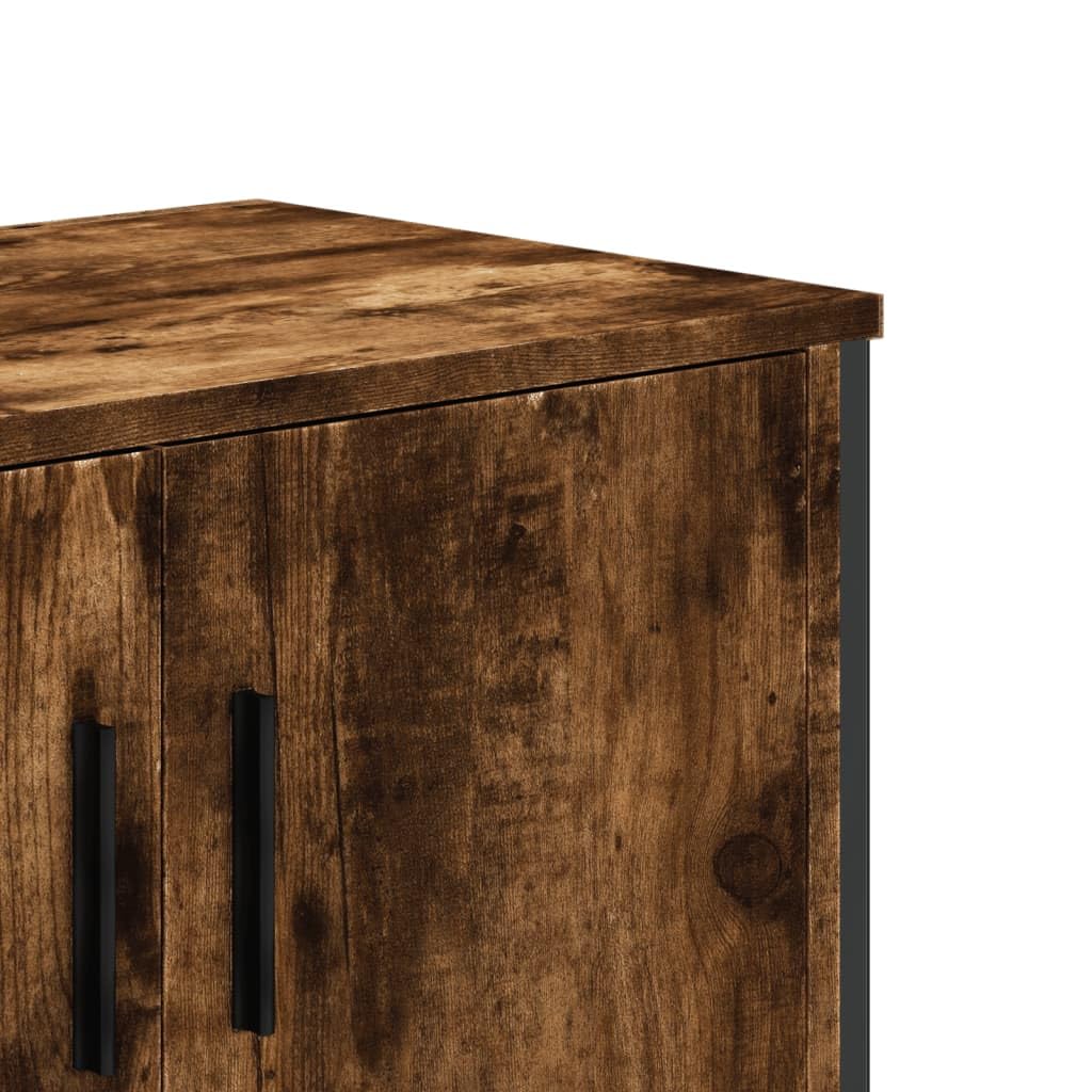vidaXL Mobile Porta TV Rovere Fumo 122x34x41 cm in Legno Multistrato