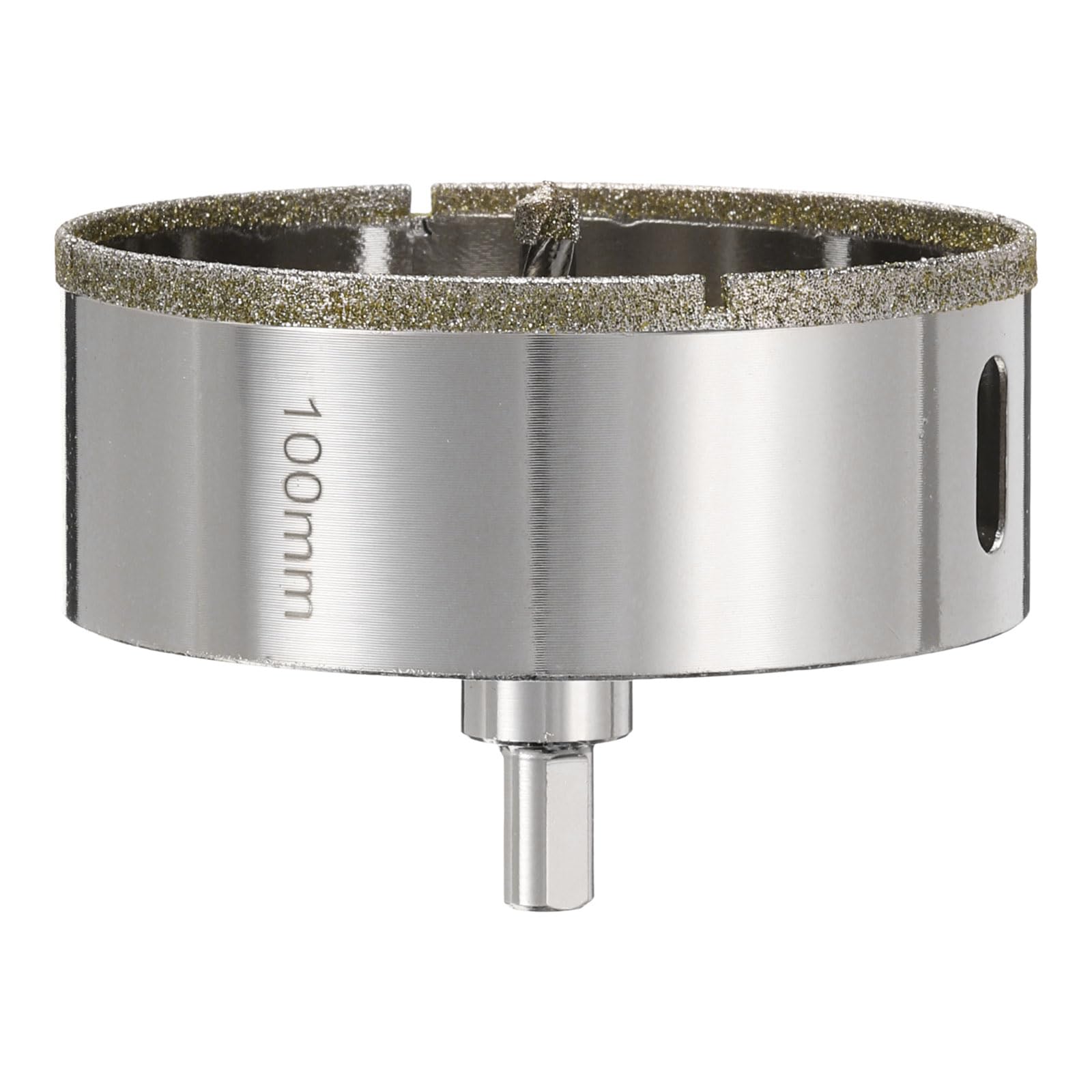 HARFINGTON Diamond Drill Bit Hole Saw 3-15/16"(100mm) Tile Core Cutting Drilling Tool with Center Guiding Drill Bit for Glass Ceramic Marble Porcelain