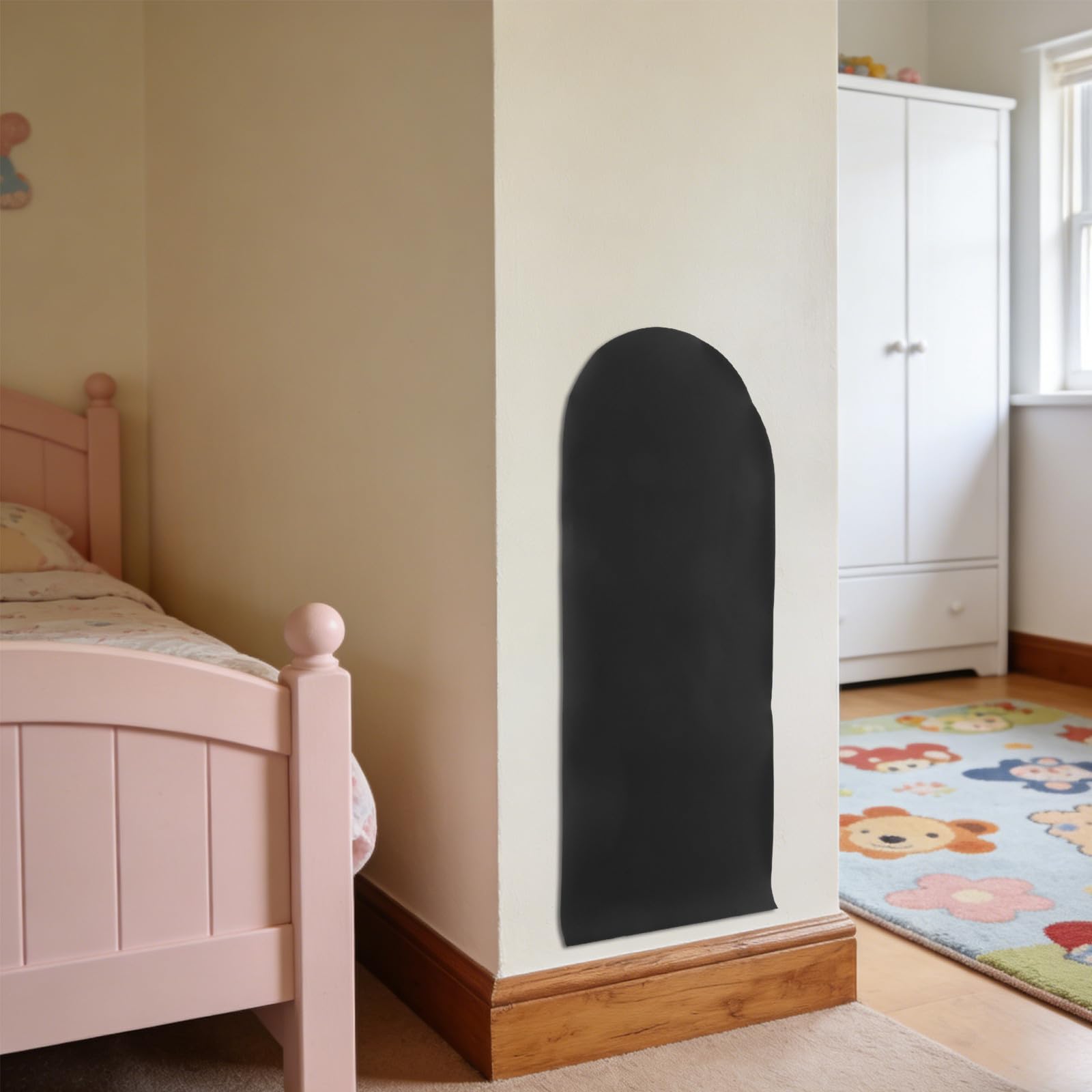 DOITOOL Pizarra Magnética Adhesiva para Pared en Forma de Arco, Flexible para Escribir, Material Plástico Respaldo Autoadhesivo Adecuado para Decoración Infantil Hogar