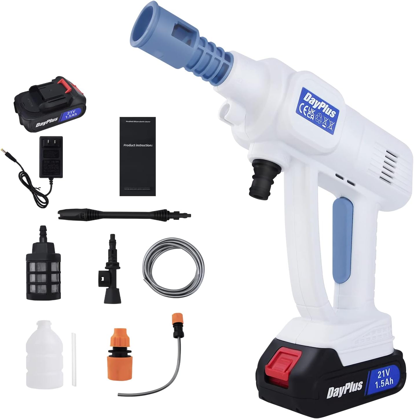 Idropulitrice Portatile A Batteria 48V Maka - Alta Pressione Con Accessori 2 Batterie Professionale Per Pulizia Efficiente 90202992 - Foto 8