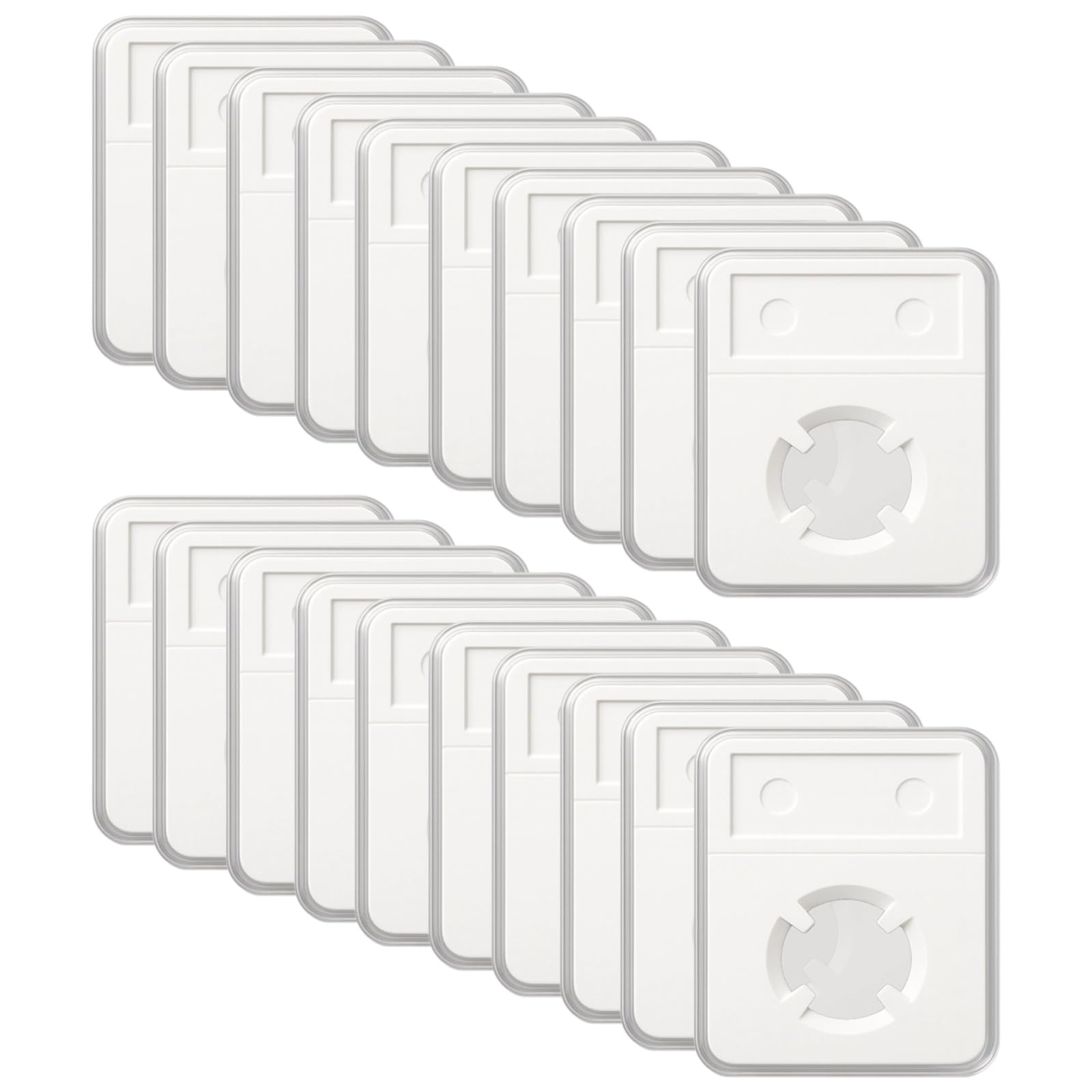 20 portamonete, 8,4 x 5,9 cm, in plastica trasparente, organizer per monete, espositore per monete singole con fissaggio a quattro punti per monete
