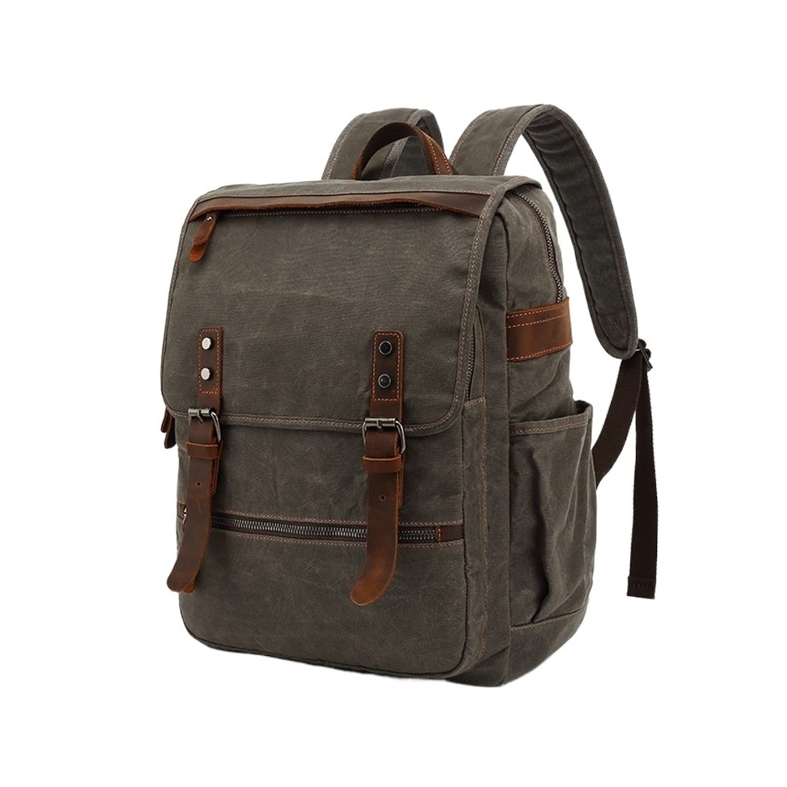 Herren-Laptop-Rucksack for Geschäftsreisende, dauerhafte Anti-Diebstahl-College-Taschen Geschenk for Männer und Frauen, Bergsteigener Rucksack (Color : Bronze, Size : A)