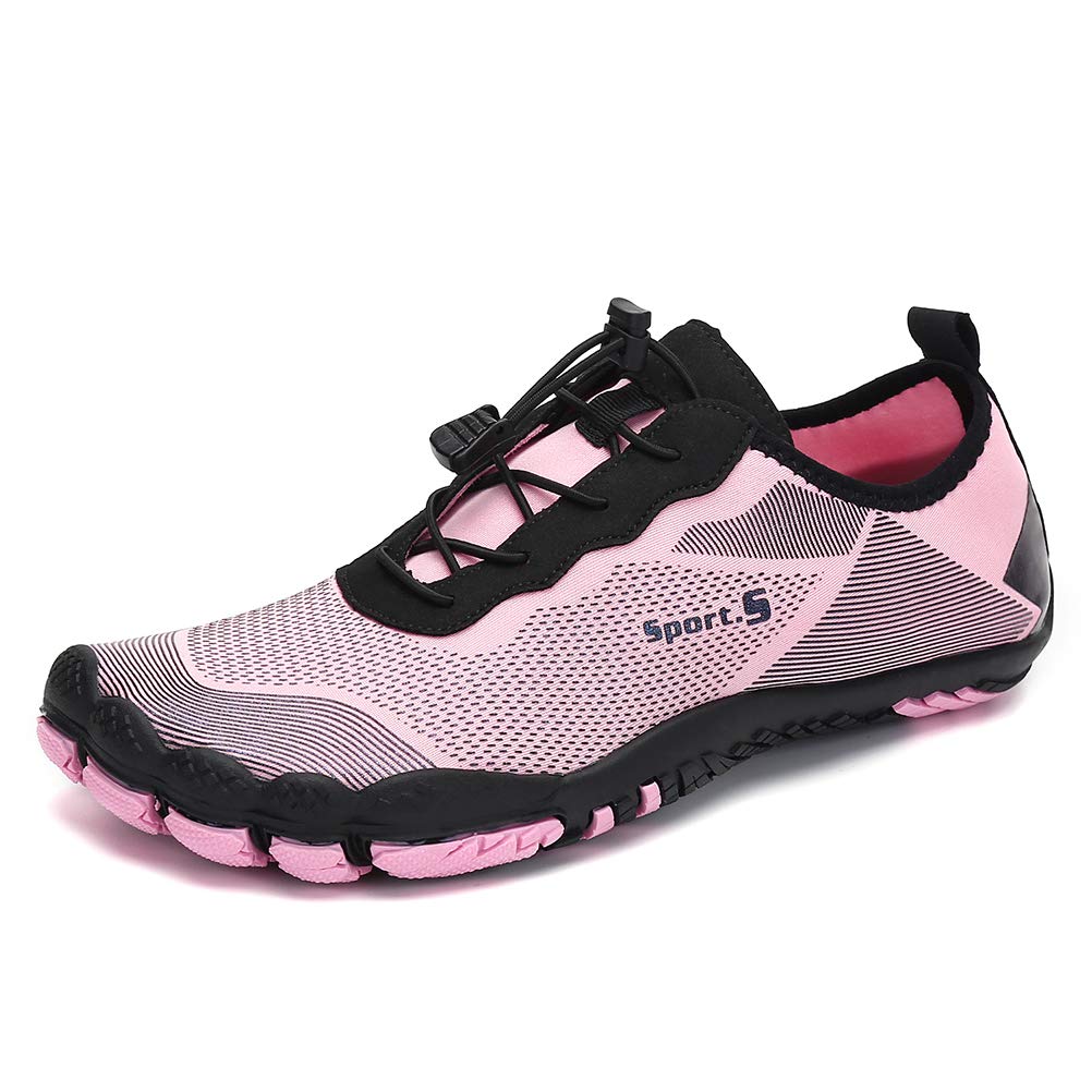Dannto Hombre Mujer Zapatos de Agua para Hombre Surf Escarpines Playa Natación Respirable Antideslizante Playa Natación Aire Libre Zapatos de Agua para Vela,Kayak,Buceo
