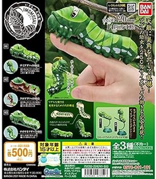Amazon いきもの大図鑑 いもむし アゲハの幼虫 全3種フルセット レア含みます フィギュア ドール 通販