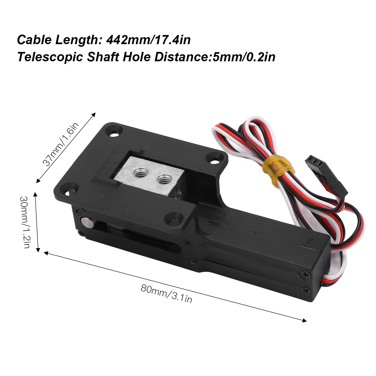 Tren de Aterrizaje Retráctil Eléctrico, Muñón de Avión RC para Modelo de Avión RC, de ala Fija, Juguete