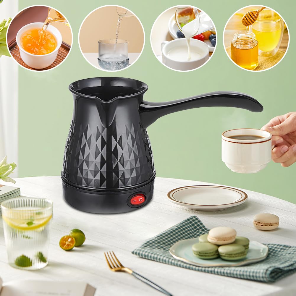 Cafetera turca, cafetera turca, cafetera de 500 ml, cafetera turca, cafetera turca Cezve, cafetera moca, jarra de leche, cafetera turca, mocha turca