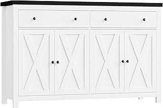 FOTOSOK Sideboard Buffet Cabinet with Storage, 55
